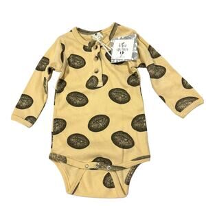 Kate Quinn Bodysuit Vintage Football 6-12 Long Sleeve Organic Gender‎ Neutral